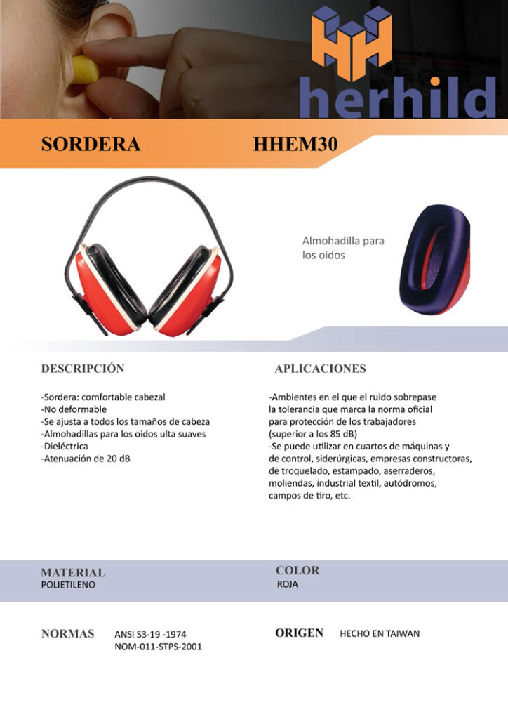 Orejera Diadema HHEM90 ficha