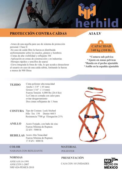 Protección de caídas A1A LV