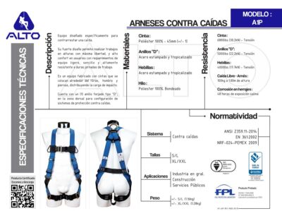 Arnés contra Caídas A1P