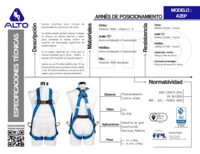 Arnés de Posicionamiento A2EP